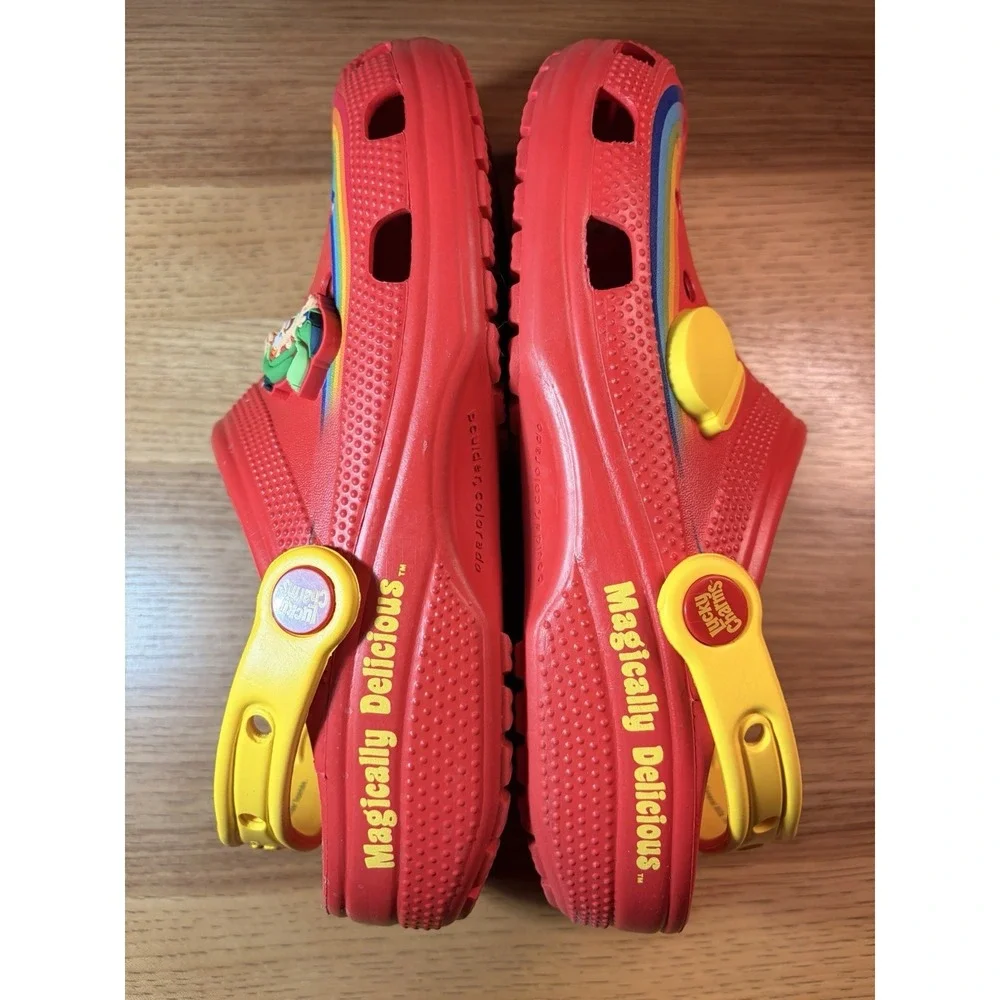 Crocs Lucky Charms Limited Edition Red Mens 7 Womens 9 Slip On